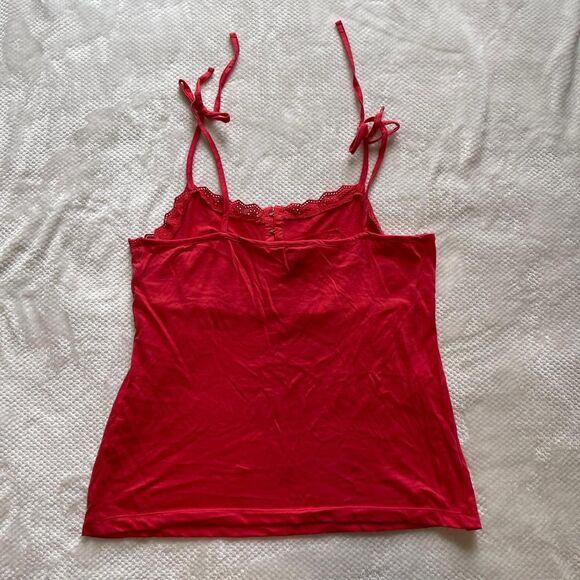 RED EYELET LACE CAMI – H&M - Picture 4 of 5